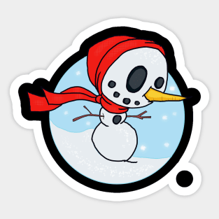 Snow Sculpture Sticker